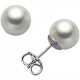 women's earrings gray pearls