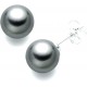 women's black pearl earrings