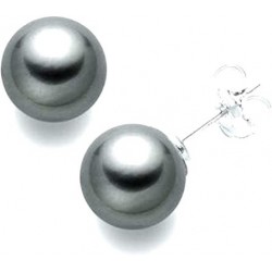 boucles d'oreilles en perles noires pour femmes