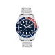 LORENZ SPORT Men's Watch 26116DD Blue Red Steel Bracelet