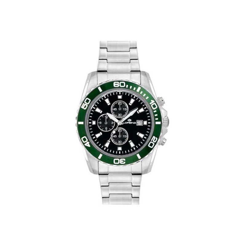 Lorenz Men s Watch Chronograph Sport Black Green 026117EE