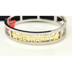 Bracelet handcuff Mamy-Jò in silver 925 silver and gold
