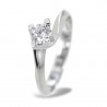 Anello solitario medio con diamante montatura Valentine 0.33 carati 00226