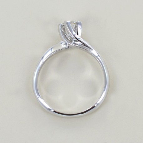 Anello solitario medio con diamante montatura Valentine 0.26 carati 00228