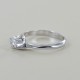 Medium solitaire ring with Valentine setting diamond 0.26 carat 00228