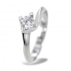 en solitaire moyen serti diamant Valentine 0,43 carat 00232