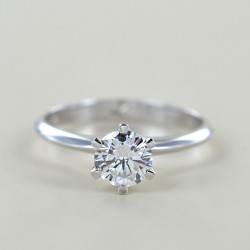 Solitaire Crown Ring with diamond over half a carat 0.68 00233