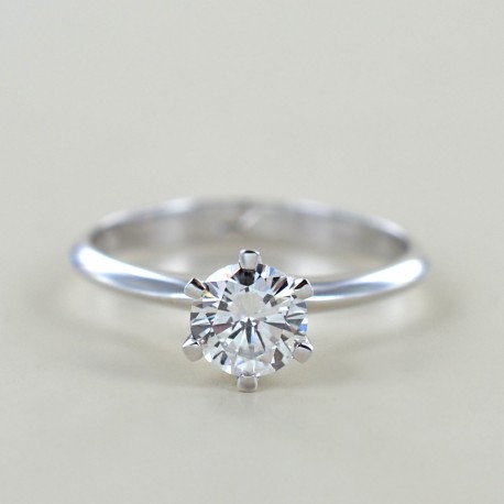 Solitaire Crown Ring with diamond over half a carat 0.68 00233