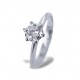 Solitaire Crown Ring with diamond over half a carat 0.68 00233