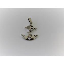 Charm still in 925 sterling silver and zircon