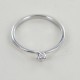 Petite bague solitaire sertie de diamant Saint Valentin 0,09 carat 00241