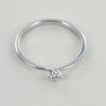 Petite bague solitaire sertie de diamant Saint Valentin 0,09 carat 00241