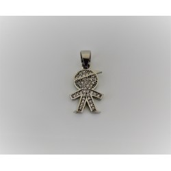 Charm child silver 925 and zircon