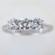 Large Trilogy ring with diamonds 0.90 ct 00248