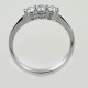Mittlerer Trilogie-Ring mit Diamanten aus 0,45 Karat Gold 00249