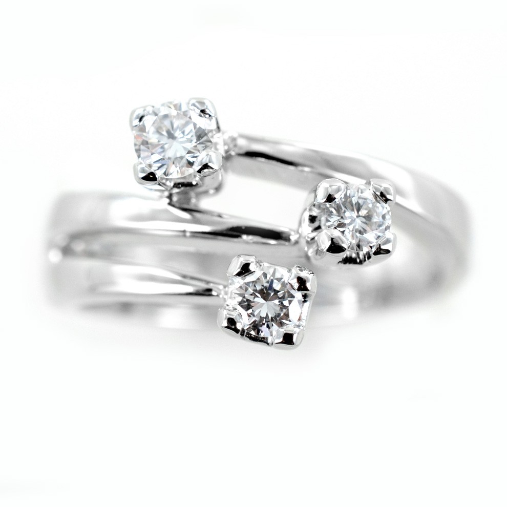 Tiffany Three Stone Engagement Ring Anelli Trilogy Tiffany Three