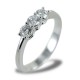 Large Trilogy ring with diamonds over half a carat 00256