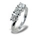 Large Trilogy ring with nearly one carat diamonds 00256