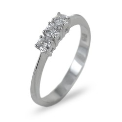 Trilogy ring with diamonds ct 0.29 color F 00263