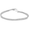 Bracciale da donna con zirconi bianchi in oro bianco BR1054B