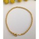 BR1227G yellow gold men's chain bracelet