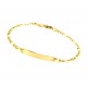 Men's bracelet with BR1240G yellow gold plate