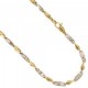 Men's chain bracelet in yellow and white gold BR1426BG