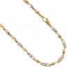 Bracelet chaîne pour homme en or jaune et blanc BR1426BG