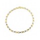 Men's chain bracelet in yellow and white gold BR1044B
