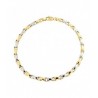Bracelet chaîne pour homme en or jaune et blanc BR1044B