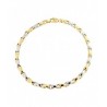 Men's chain bracelet in yellow and white gold BR1044B