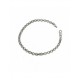Woman's bracelet with rolo link in white gold BR2725B