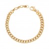 BR3005G gold curb chain bracelet