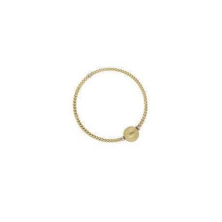 Gold bracelet with satin BR3121BG sphere