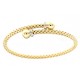 Women's bracelet in yellow and white gold with shiny spheres BR3125GB