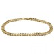 Yellow gold men's chain bracelet with BR737G curb link