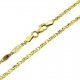 Yellow gold men's chain bracelet with BR738G ingot link
