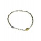 Men's tubular chain bracelet in yellow and white gold BR760BC