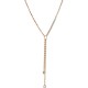 Liu Jo women's long necklace with white crystal stones LJ1326