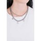 Liu Jo long necklace with double round LJ1299