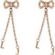 Liu Jo women's pendant earrings with bow LJ1292