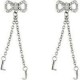 Liu Jo women's earrings in steel with bow with zircons LJ1289