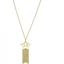 Liu Jo women's necklace with golden stars and fringes LJ1209