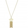 Liu Jo women's necklace with golden stars and fringes LJ1209