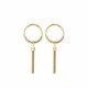 Liu Jo pendant earrings with gold color fringe LJ1162