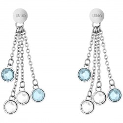 Liu Jo pendant earrings with blue Swarovski LJ1105