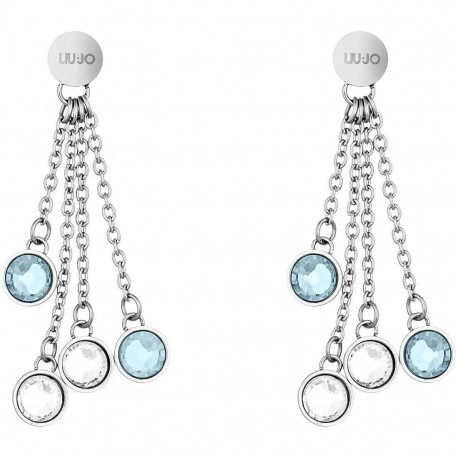 Liu Jo pendant earrings with blue Swarovski LJ1105