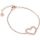 Liu Jo women's bracelet in steel heart with zircons LJ1014