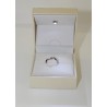 Solitaire ring aus weißgold 18 kt und diamanten