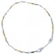 Bracelet chaîne tubulaire pour homme en or blanc et or rose BR909BR